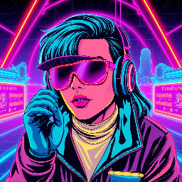 80s retro style