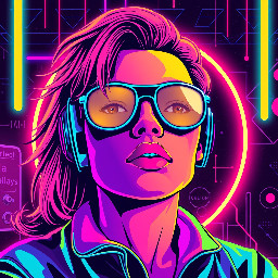 80s retro style