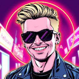 smiling male white pop star wearing dark glasses and leather jacket