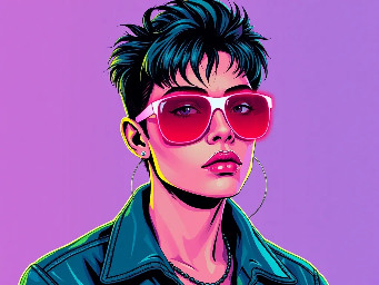 How will i look in 1980s, don’t change or alter my face - Retro Look